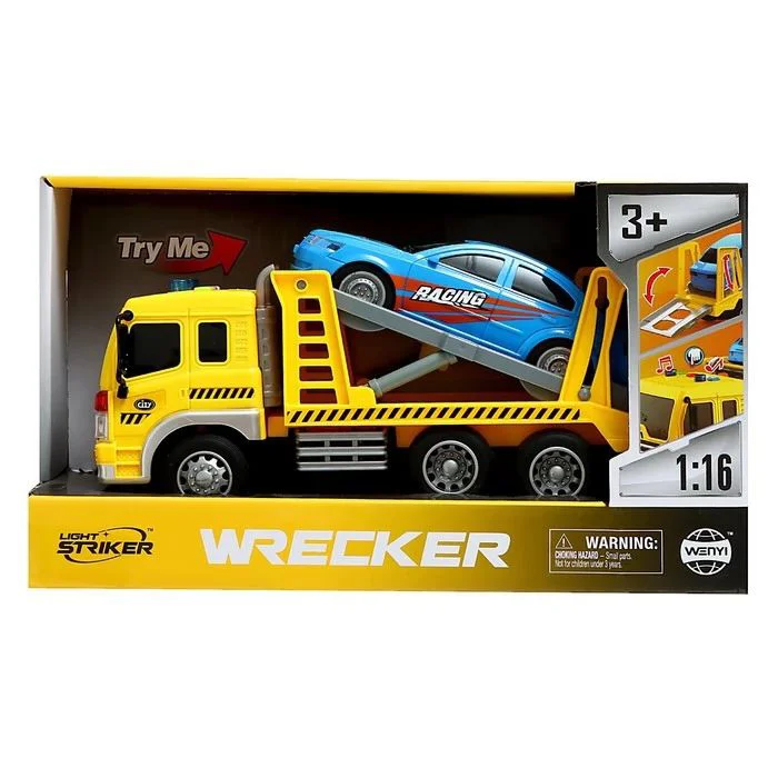 Transportor auto cu masina Wenyi, 1:16 foto