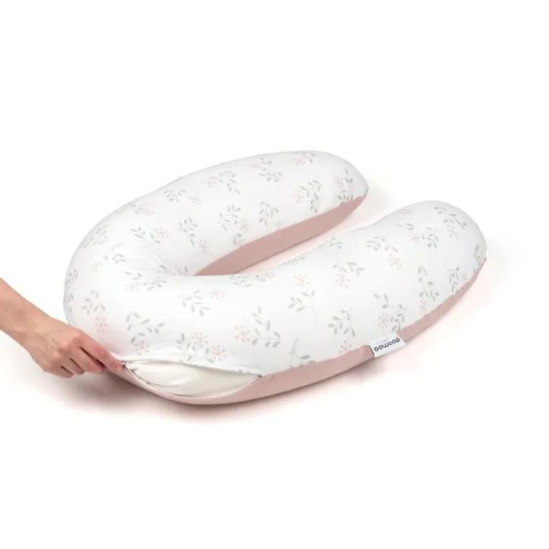 Большая подушка для беременных 3 в 1 Doomoo Buddy Spring Pink, органический хлопок