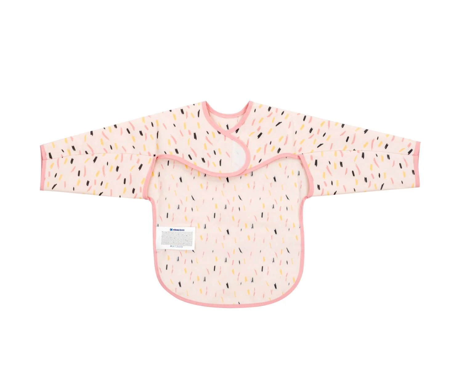 Непромокаемый нагрудник с длинными рукавами KikkaBoo Arty Pink Pattern foto