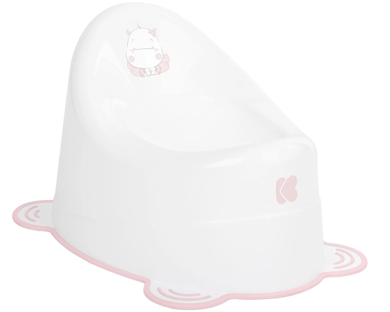 Горшок противоскользящий KikkaBoo Hippo Pink
