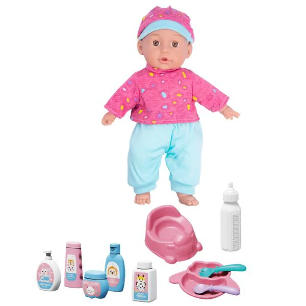 Игровой набор Essa Toys Малыш в розовой пижаме
