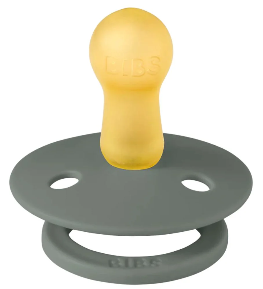 Suzeta rotunda BIBS Pine din latex (0-6 luni) foto