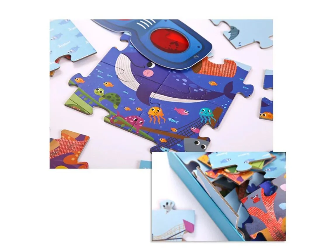 Puzzle cu taine Mideer Oceanul, 35 el.