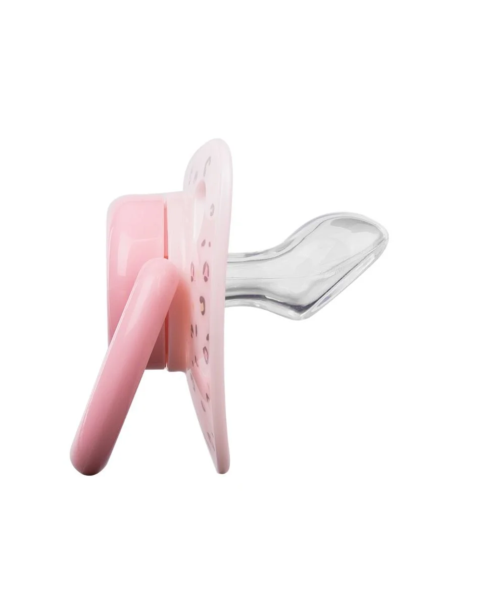 Suzete ortodontice din silicon KikkaBoo Savanna Pink (0-6 luni), 2 buc. foto