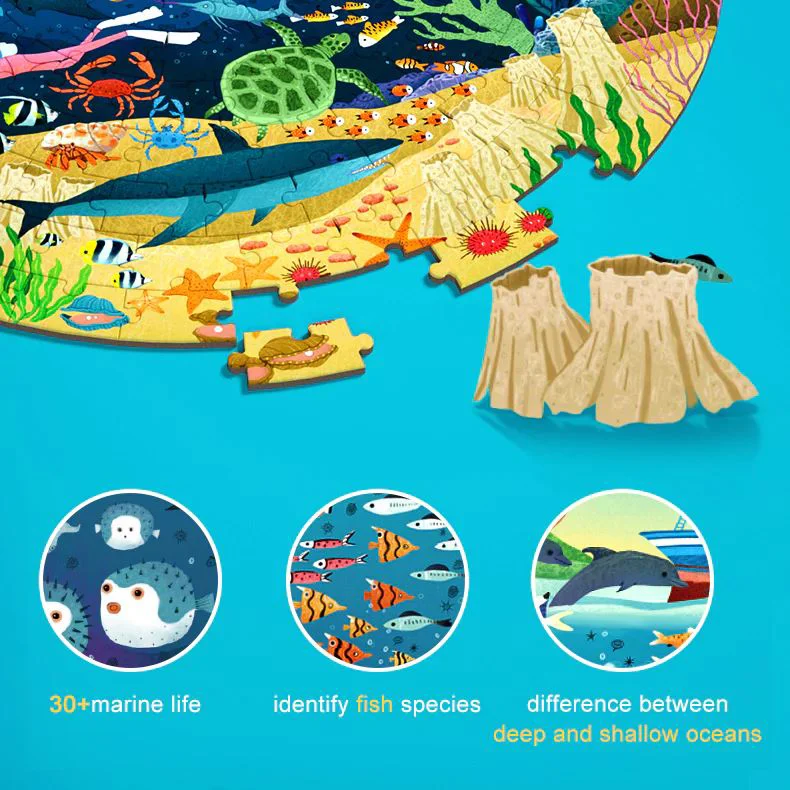 Puzzle rotund Mideer Scufunda-te in mare, 150 el. foto