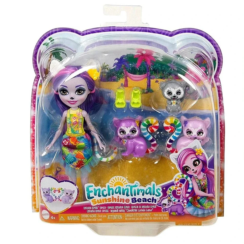 Set Enchantimals Familia lemurului Lorinda