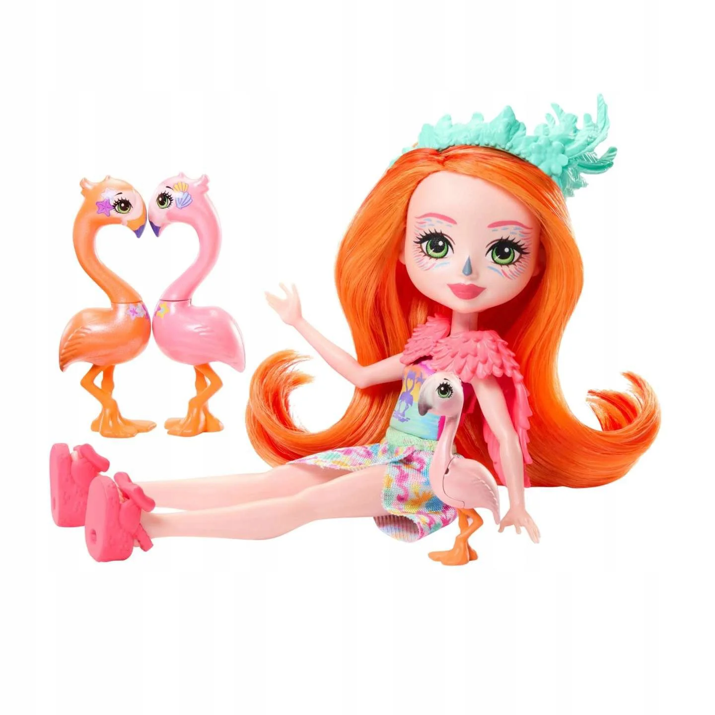 Set Enchantimals Familia Florinda Flamingo