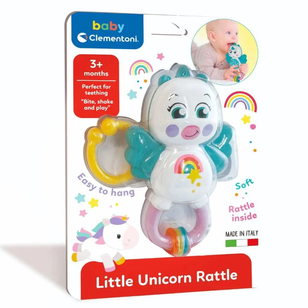 Zornaitoare cu inel dentitie Clementoni Unicorn