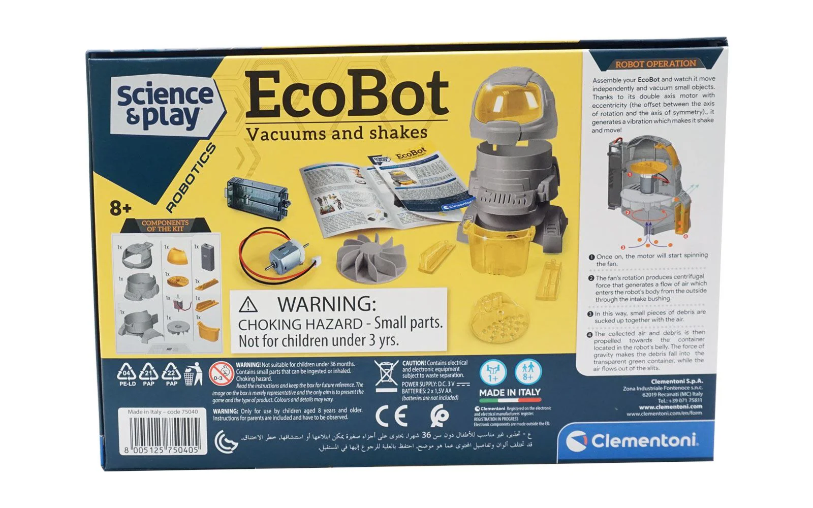 Робот программируемый Clementoni Science Play Ecobot