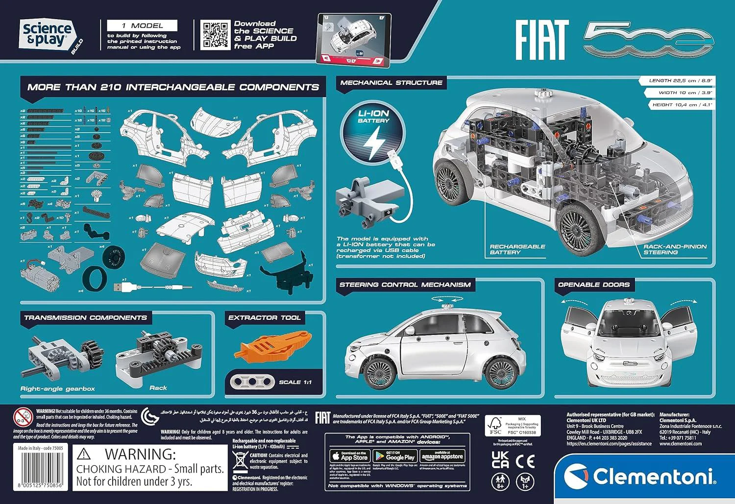 Set de constructie Clementoni Fiat 500E