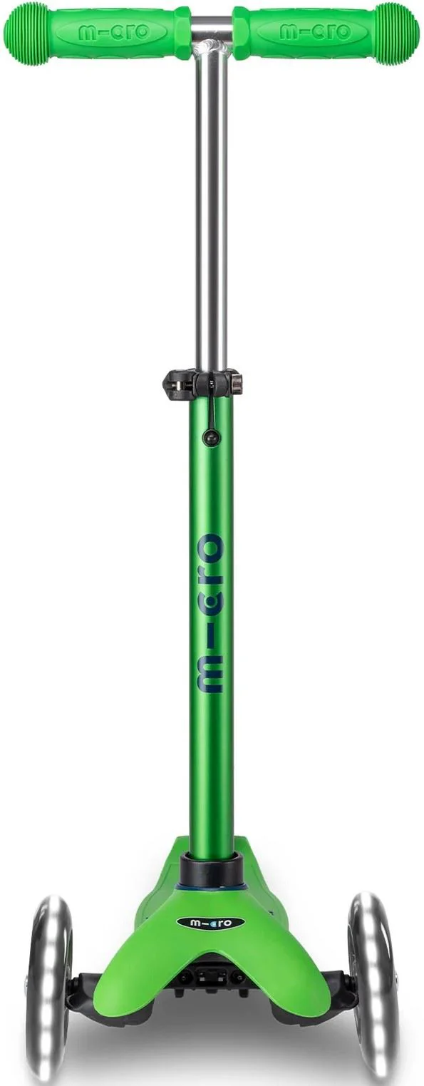 Trotineta Micro Mini Deluxe LED Green Blue