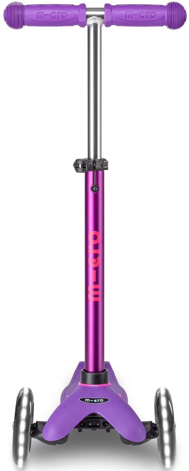 Trotineta Micro Mini Deluxe LED Purple Pink