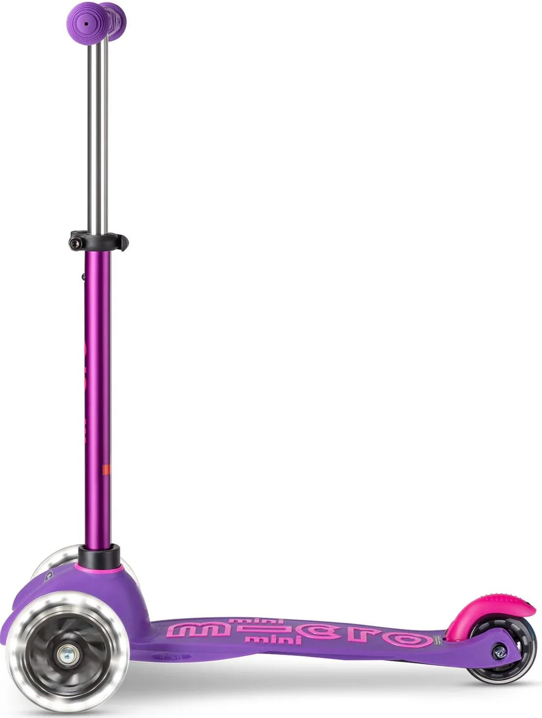 Самокат Micro Mini Deluxe LED Purple Pink