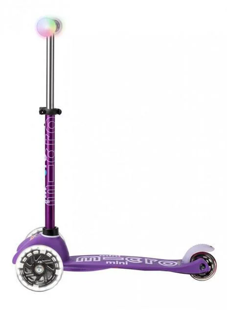 Trotineta Micro Mini Deluxe Magic LED Purple