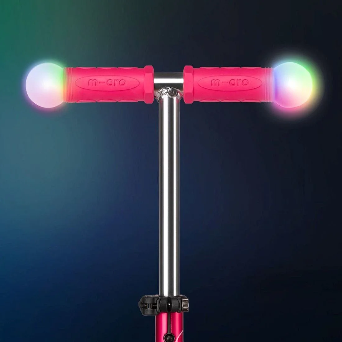 Trotineta Micro Mini Deluxe Magic LED Pink