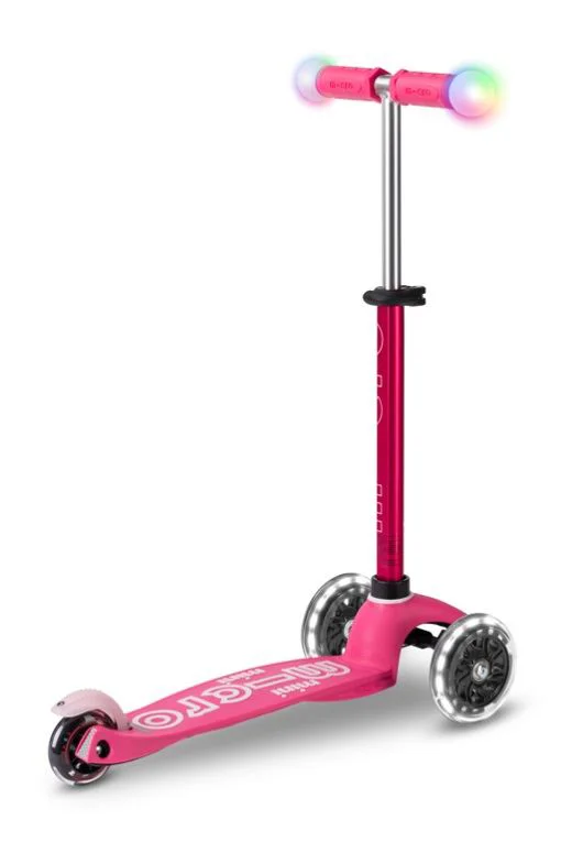 Самокат Micro Mini Deluxe Magic LED Pink