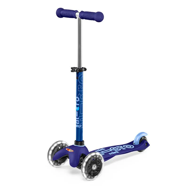 Trotineta Micro Mini 3 in 1 Deluxe Plus LED Blue foto