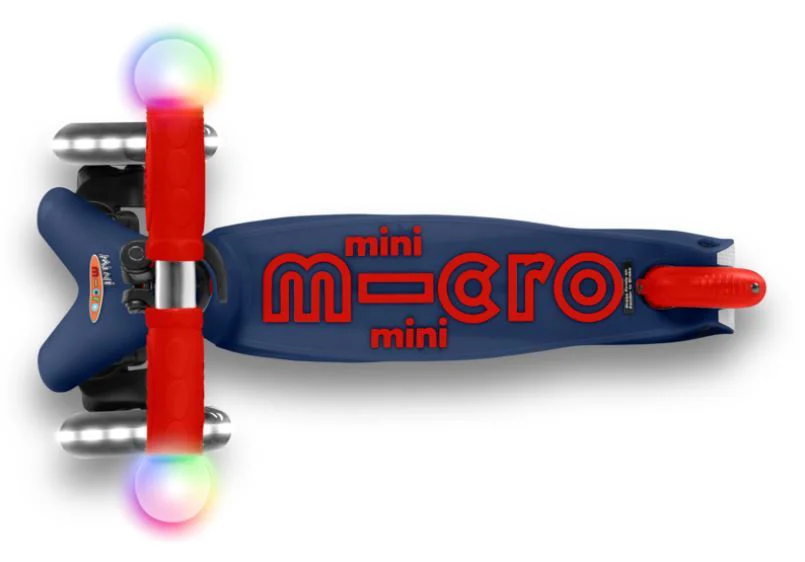 Самокат Micro Mini Deluxe Magic LED Navy Blue