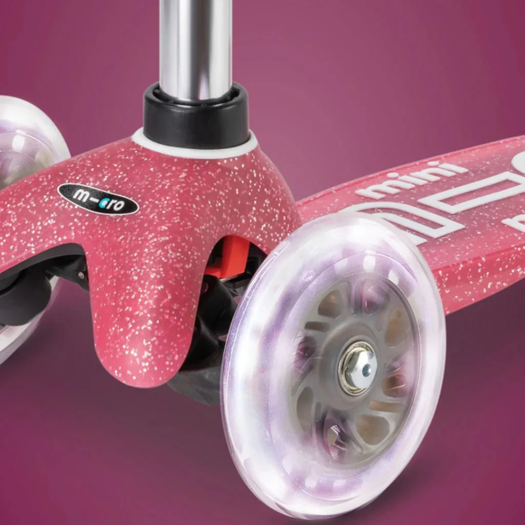 Самокат Micro Mini Deluxe Fairy Glitter LED Pink foto