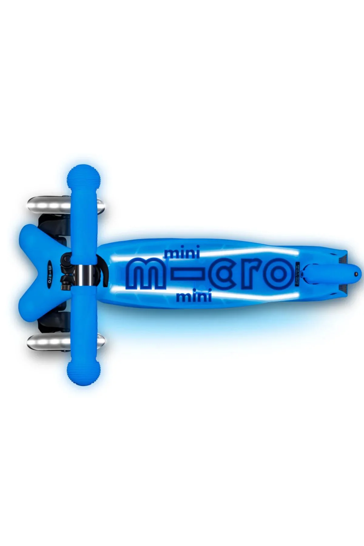 Trotineta Micro Mini Deluxe Glow LED Plus Artic Blue foto