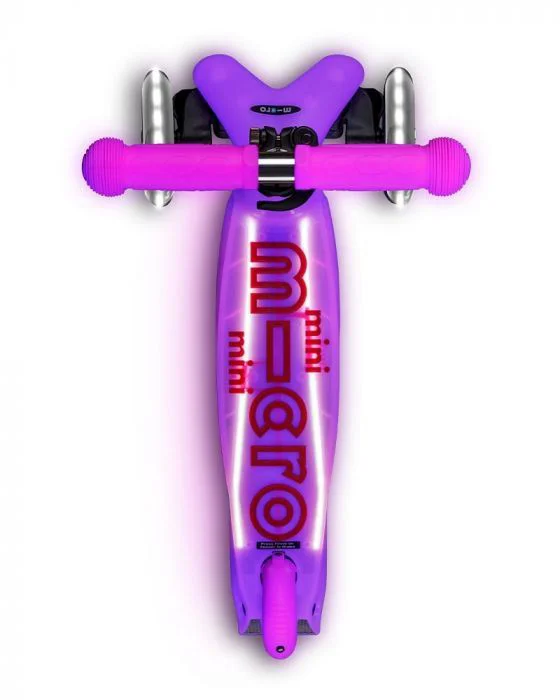 Trotineta Micro Mini Deluxe Glow LED Frosty Pink foto