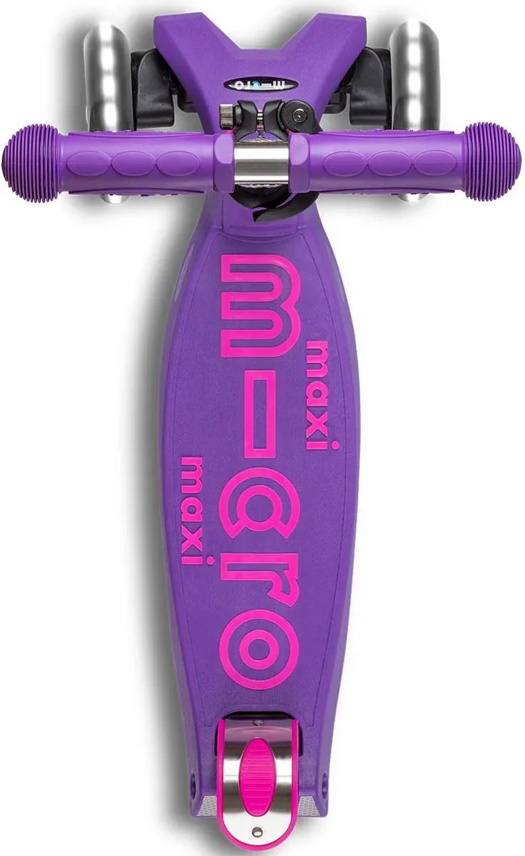Самокат Micro Maxi Deluxe LED Purple foto