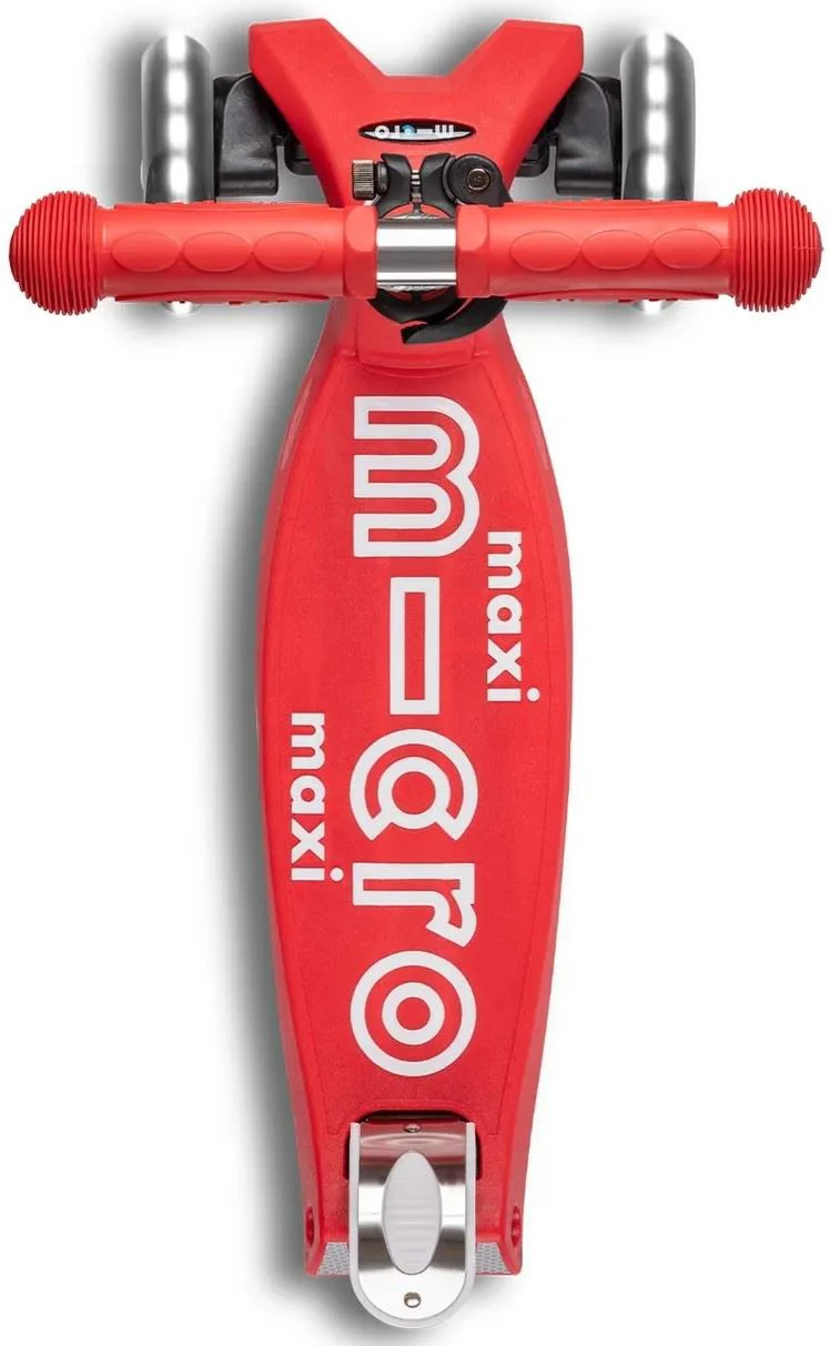 Trotineta Micro Maxi Deluxe LED Red foto