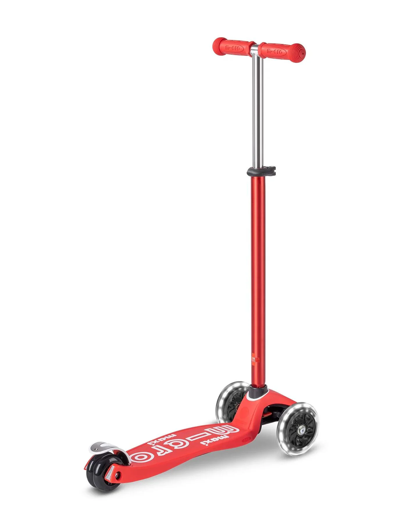 Trotineta Micro Maxi Deluxe LED Red foto