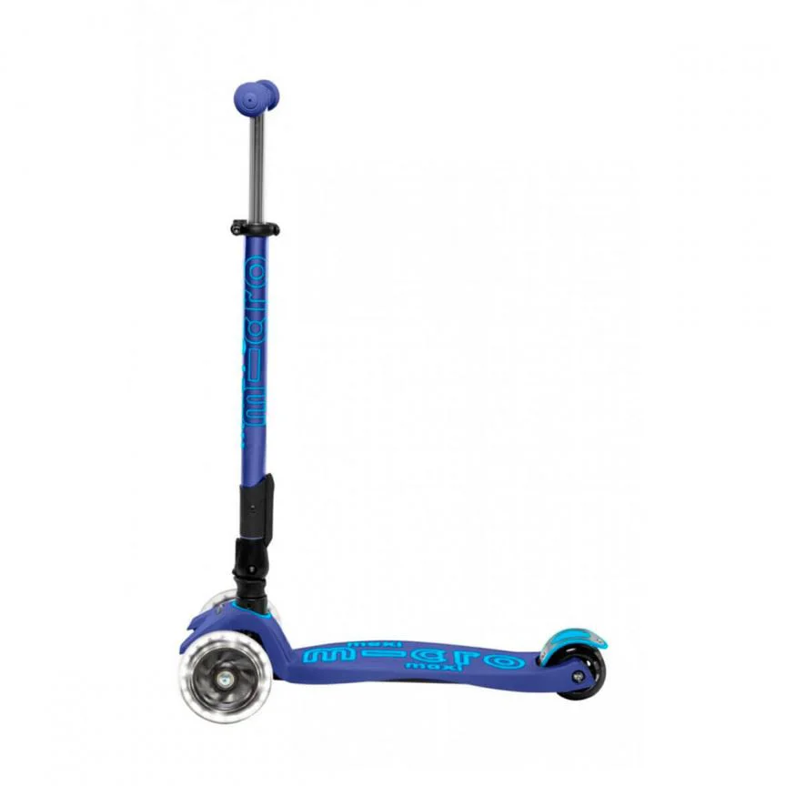 Trotineta pliabila Micro Maxi Deluxe Foldable LED Navy foto