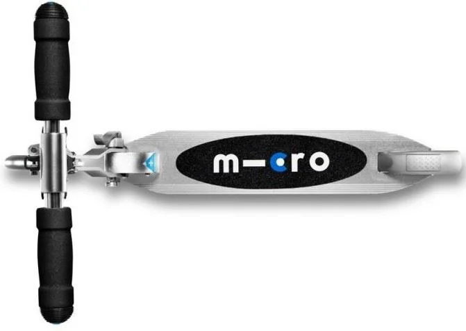 Самокат Micro Sprite LED Silver Matt