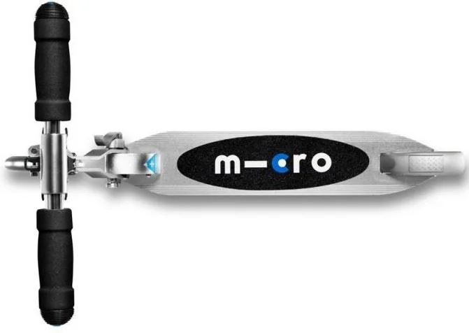 Trotineta Micro Sprite LED Silver Matt foto