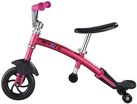 Bicicleta fara pedale Micro G-Bike Chopper Deluxe Pink foto
