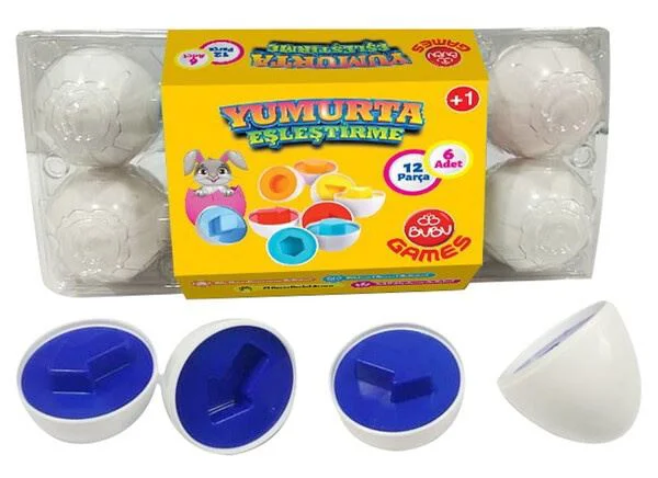 Jucarie-sorter BUBU Cofrag cu oua, 12 buc foto