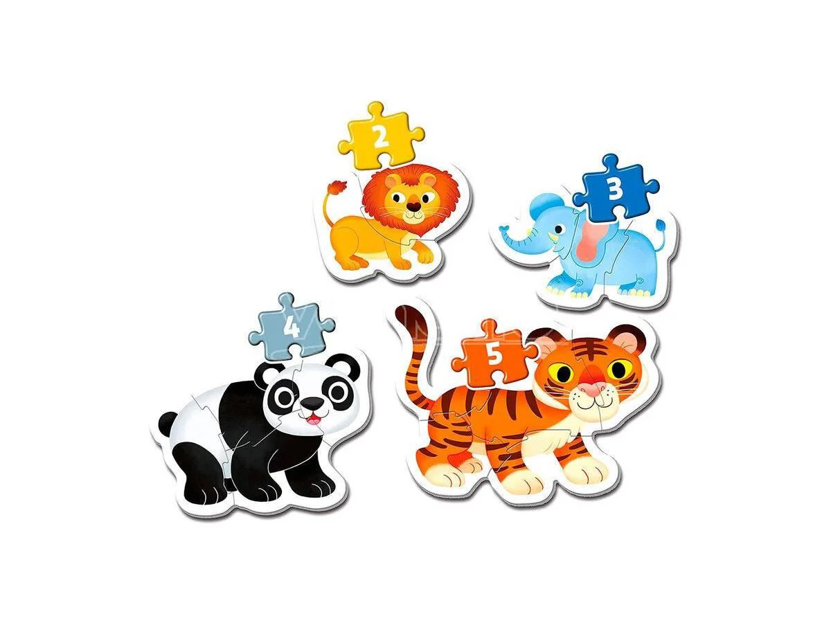 Puzzle Clementoni 4 in 1 Animale