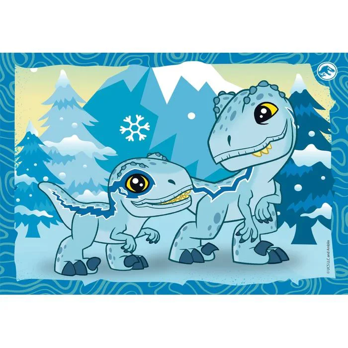 Puzzle Clementoni 4 in 1 Jurassic World foto