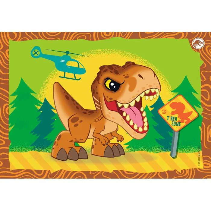 Puzzle Clementoni 4 in 1 Jurassic World foto
