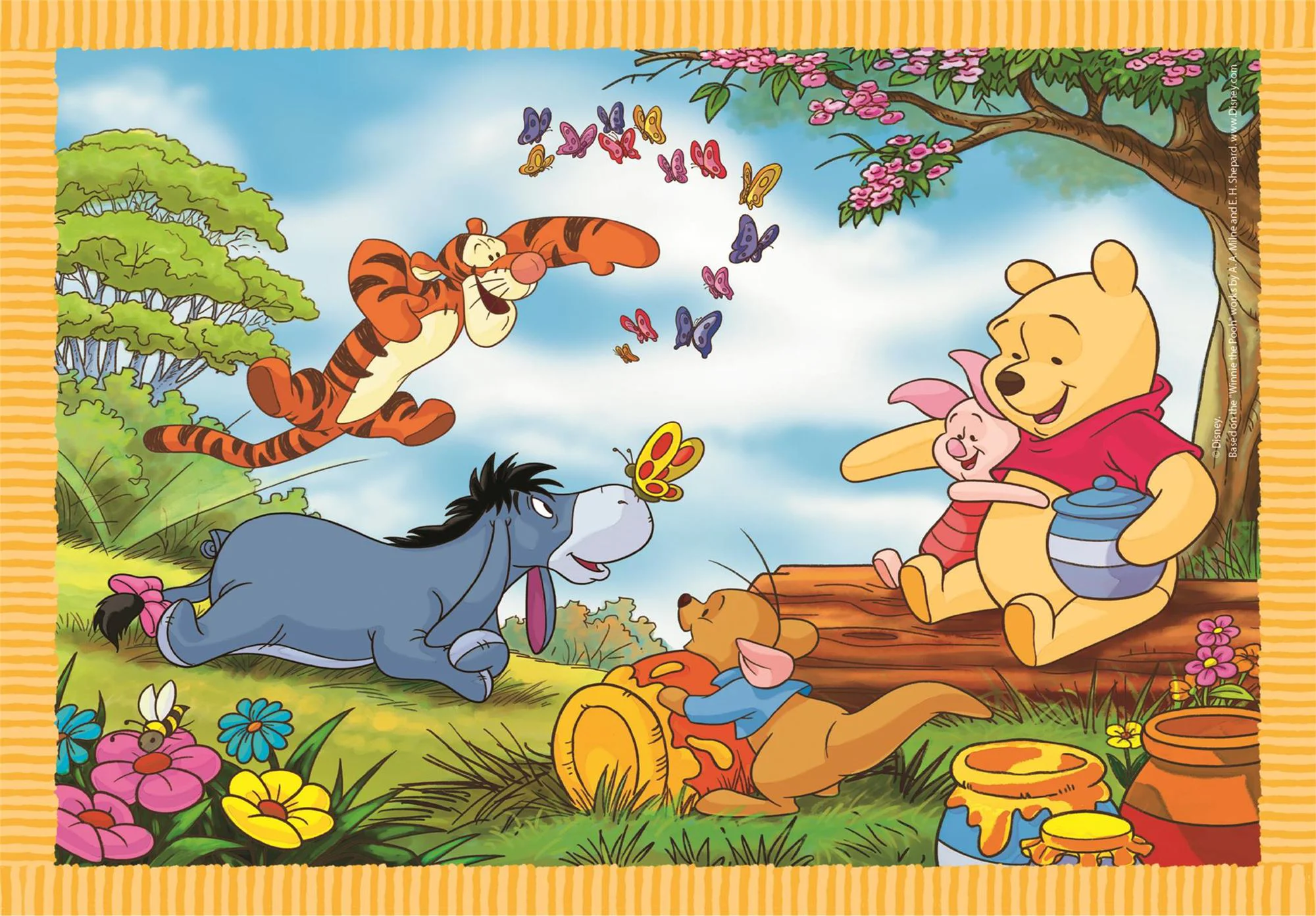 Puzzle Clementoni 4 in 1 Winnie The Pooh foto
