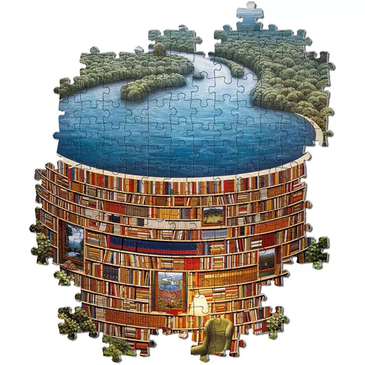 Puzzle Clementoni Biblioteca, 1000 piese