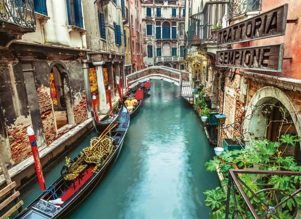 Puzzle Clementoni Canalul din Venetia, 1000 piese foto