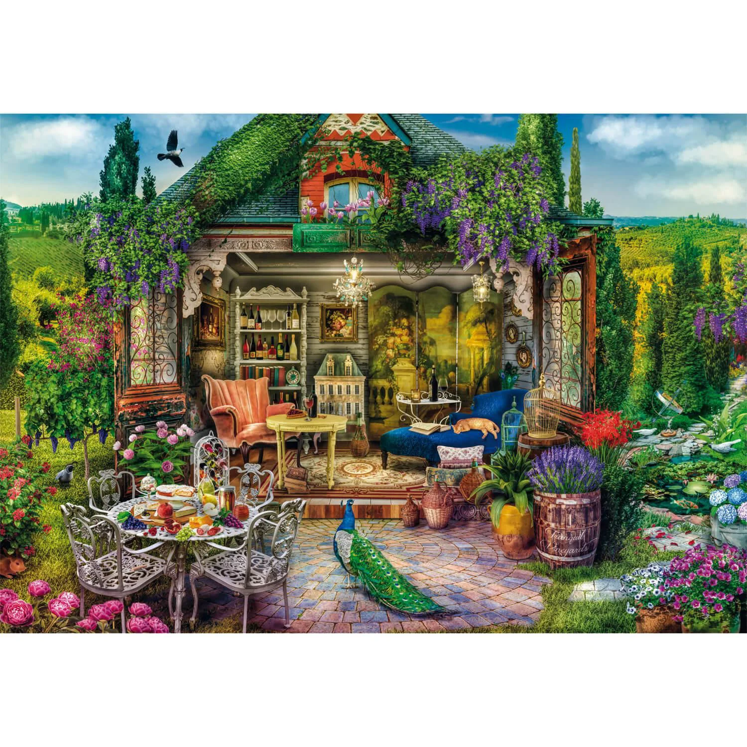 Puzzle Clementoni Evadare in Tara vinurilor, 1000 piese foto