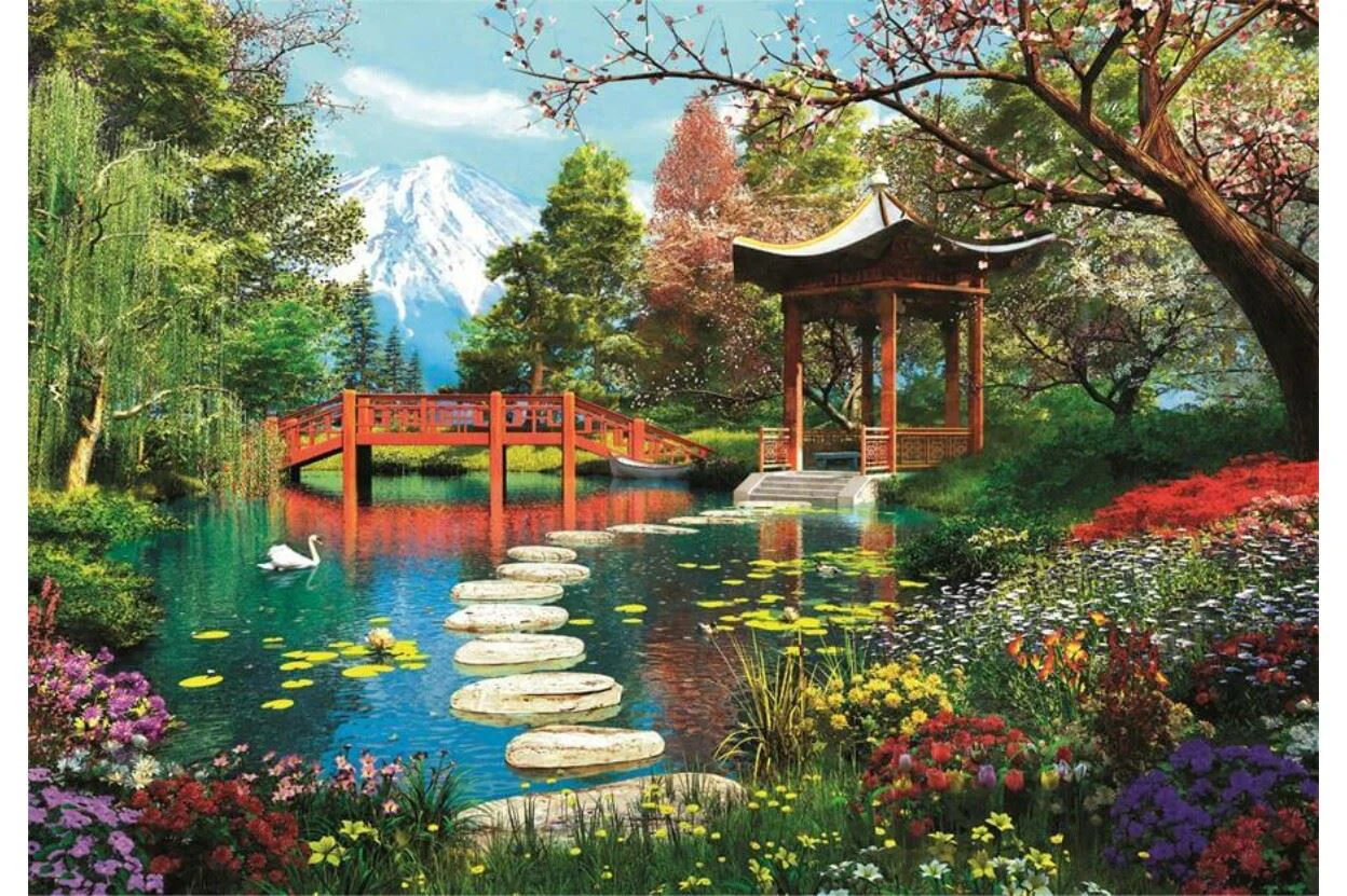 Пазл Clementoni Fuji Garden, 1000 деталей