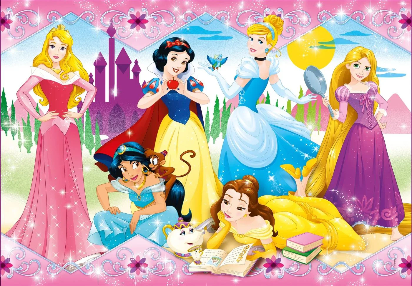 Puzzle Clementoni Disney Princess, 104 piese foto