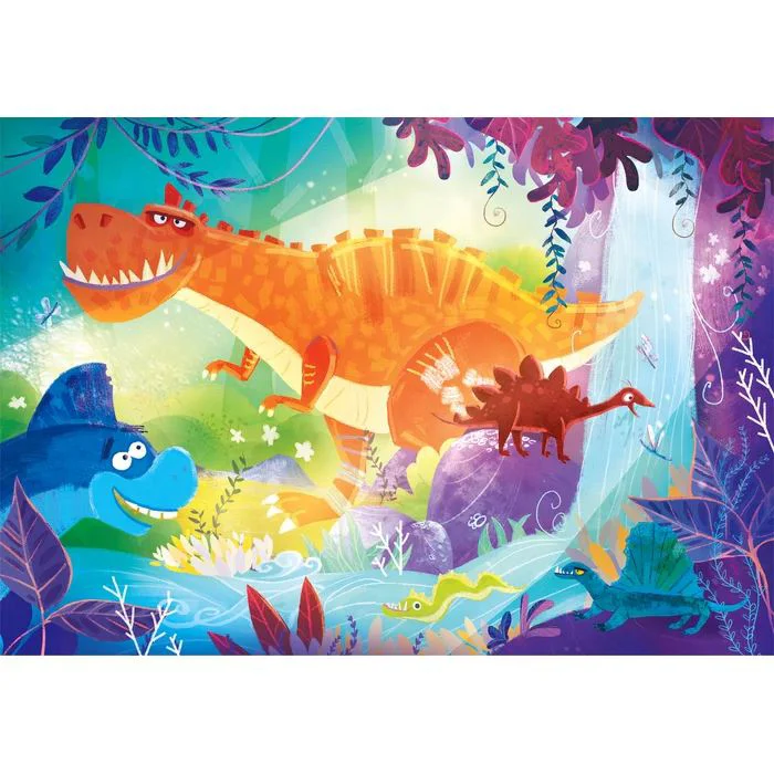 Puzzle Clementoni Dinos, 2x20 piese foto