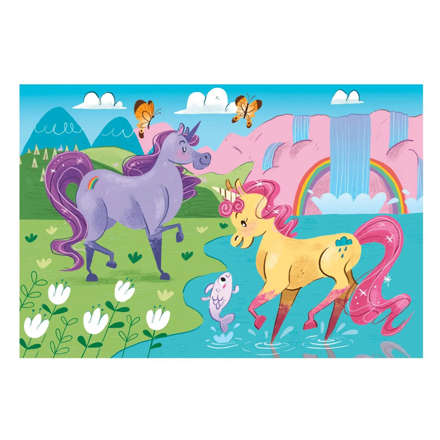 Puzzle Clementoni I Believe in Unicorns, 2x20 piese foto
