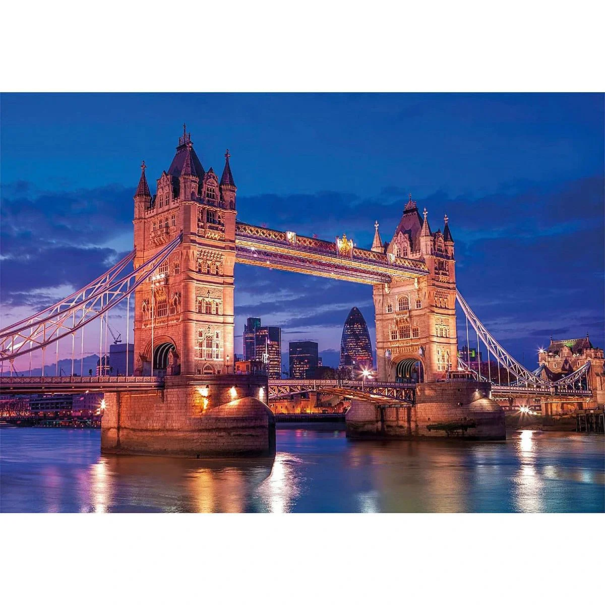 Puzzle Clementoni Tower Bridge at Night, 1000 piese foto