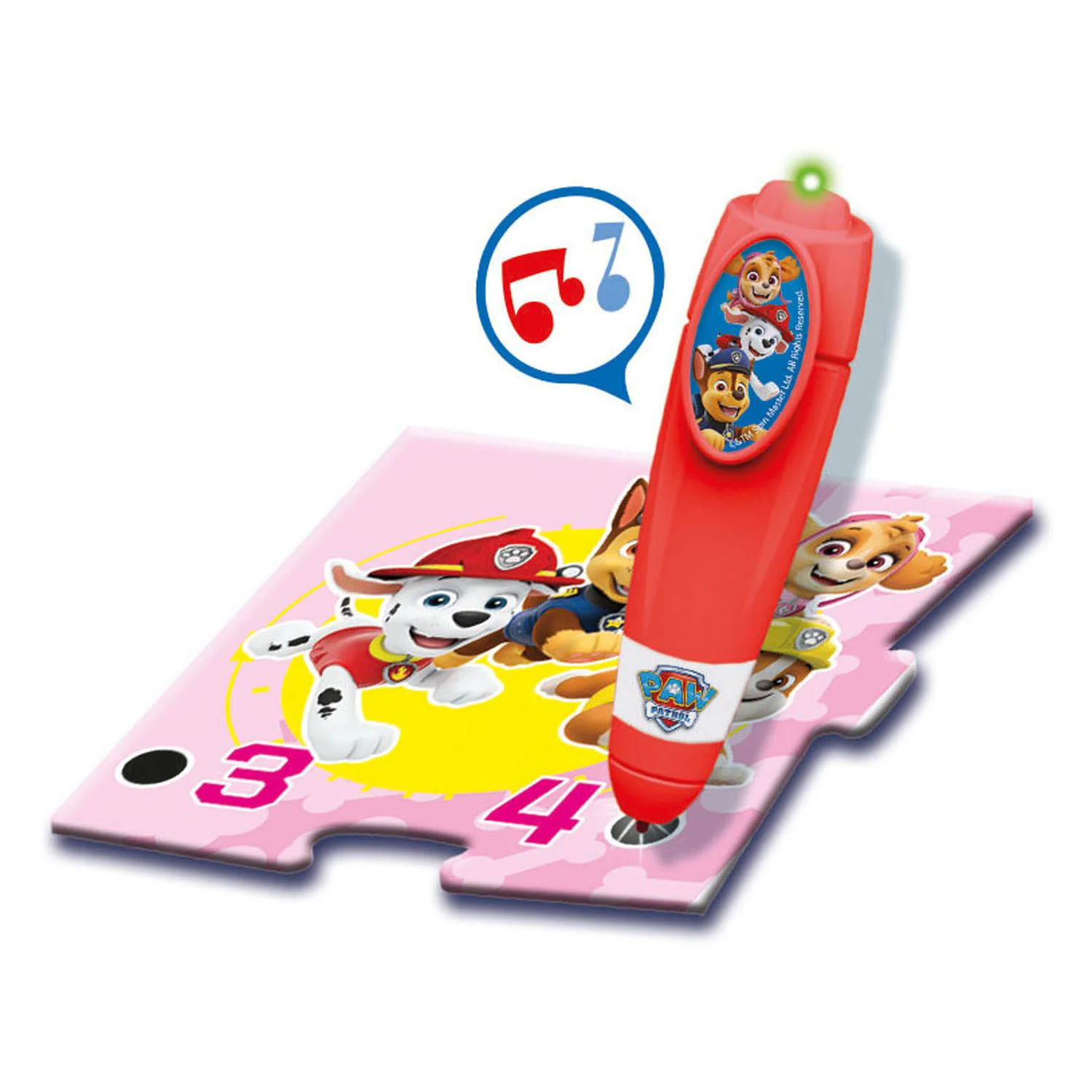 Puzzle Gigant Paw Patrol cu pix interactiv, 24 piese