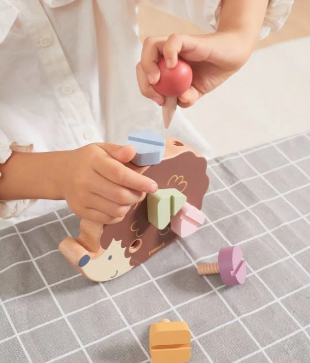 Sorter Viga Toys Arici cu suruburi si surubelnita