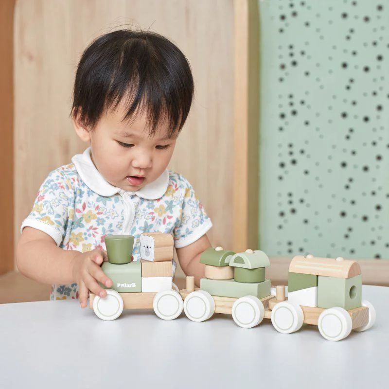 Sorter din lemn Viga Toys Trenuletul verde foto
