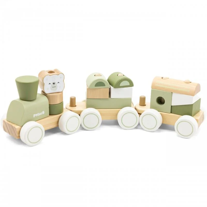 Sorter din lemn Viga Toys Trenuletul verde foto