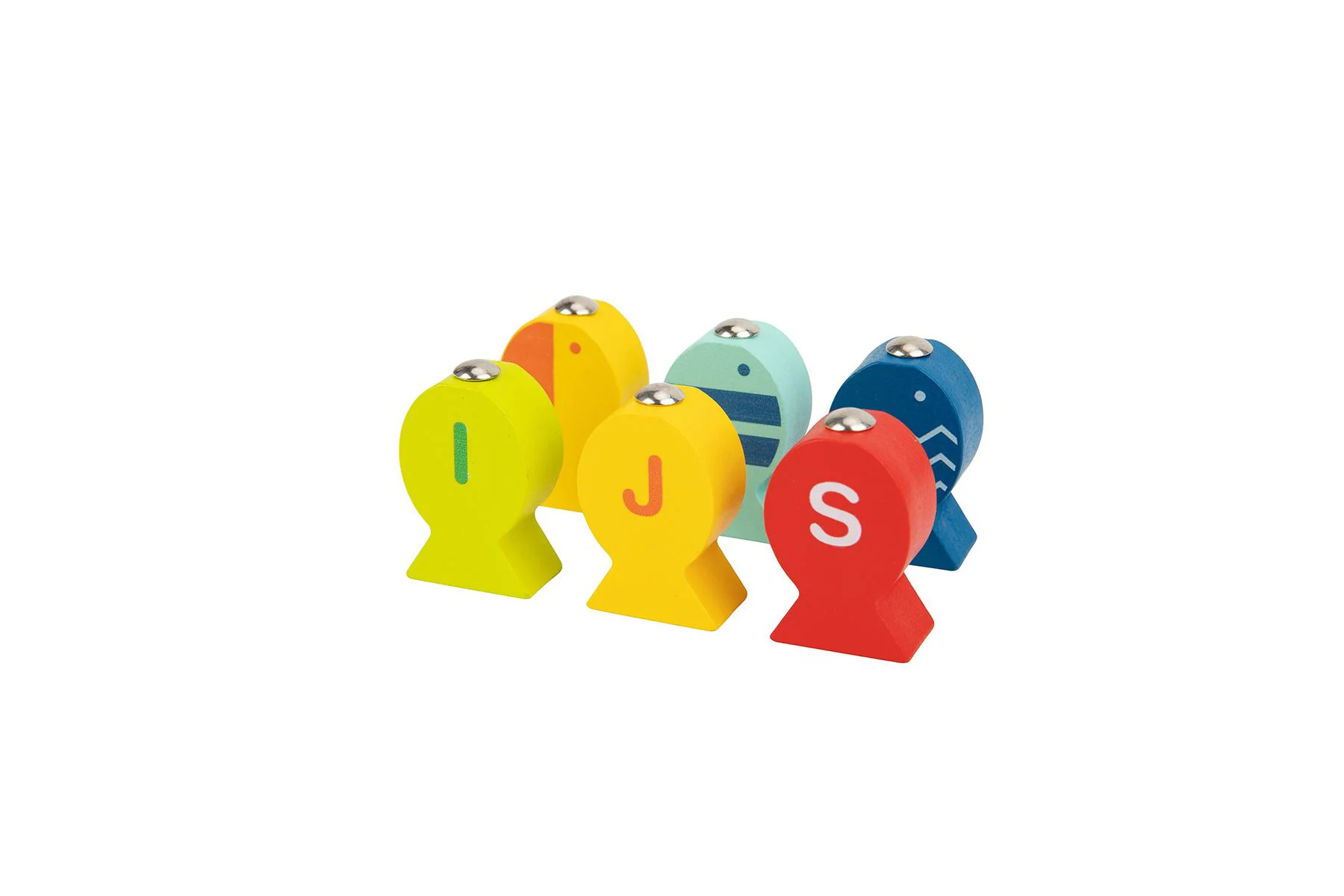 Jucarie din lemn Tooky Toy Pescuitul magnetic cu alfabet